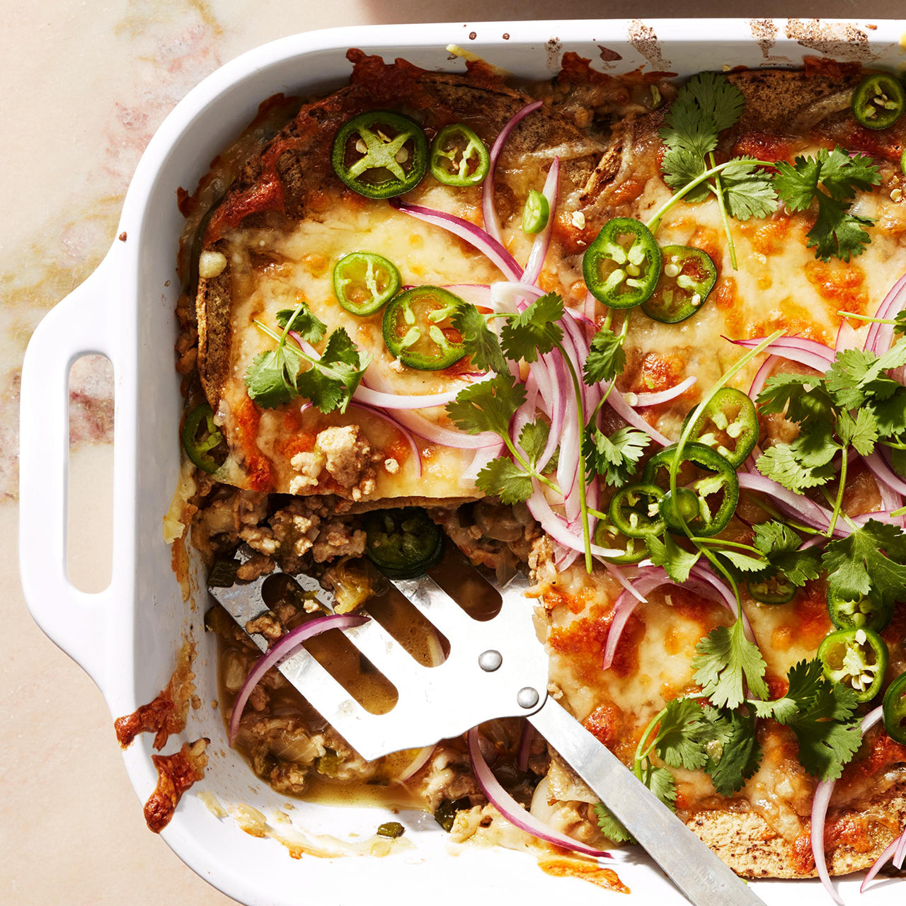 White Chicken Mexican Lasagna