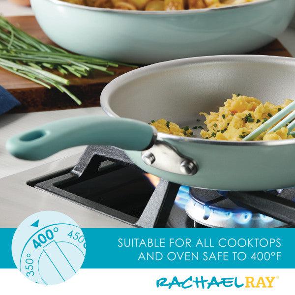 Nonstick Induction Deep Frying Pan filled with delicious food.