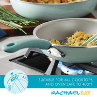 Nonstick Induction Deep Frying Pan filled with delicious food.