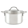 Introducing the 6-Quart Stainless Steel Induction Stockpot with Lid, featuring a durable stainless steel construction, robust handles, and a stylish glass lid. Built to meet professional-grade standards, it's ideal for all your culinary needs.