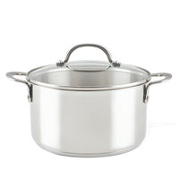 Introducing the 6-Quart Stainless Steel Induction Stockpot with Lid, featuring a durable stainless steel construction, robust handles, and a stylish glass lid. Built to meet professional-grade standards, it's ideal for all your culinary needs.