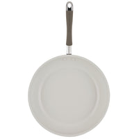 Ceramic Nonstick Frying Pan with gray handle, top view shown.