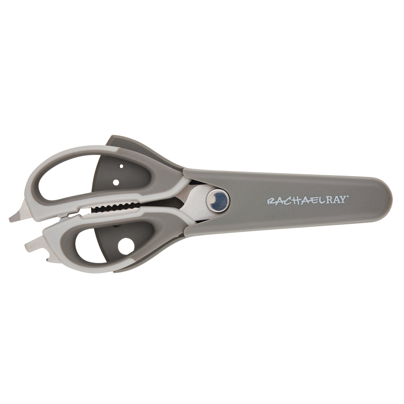 Multi Shear Kitchen Scissors with Herb Stripper and Sheath | Gray