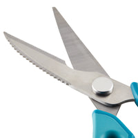 Multi Shear Kitchen Scissors with Herb Stripper and Sheath | Agave Blue