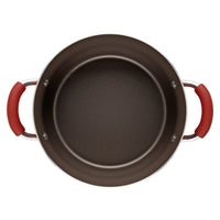14-Piece Nonstick Cookware and Measuring Cup Set | Cranberry Red