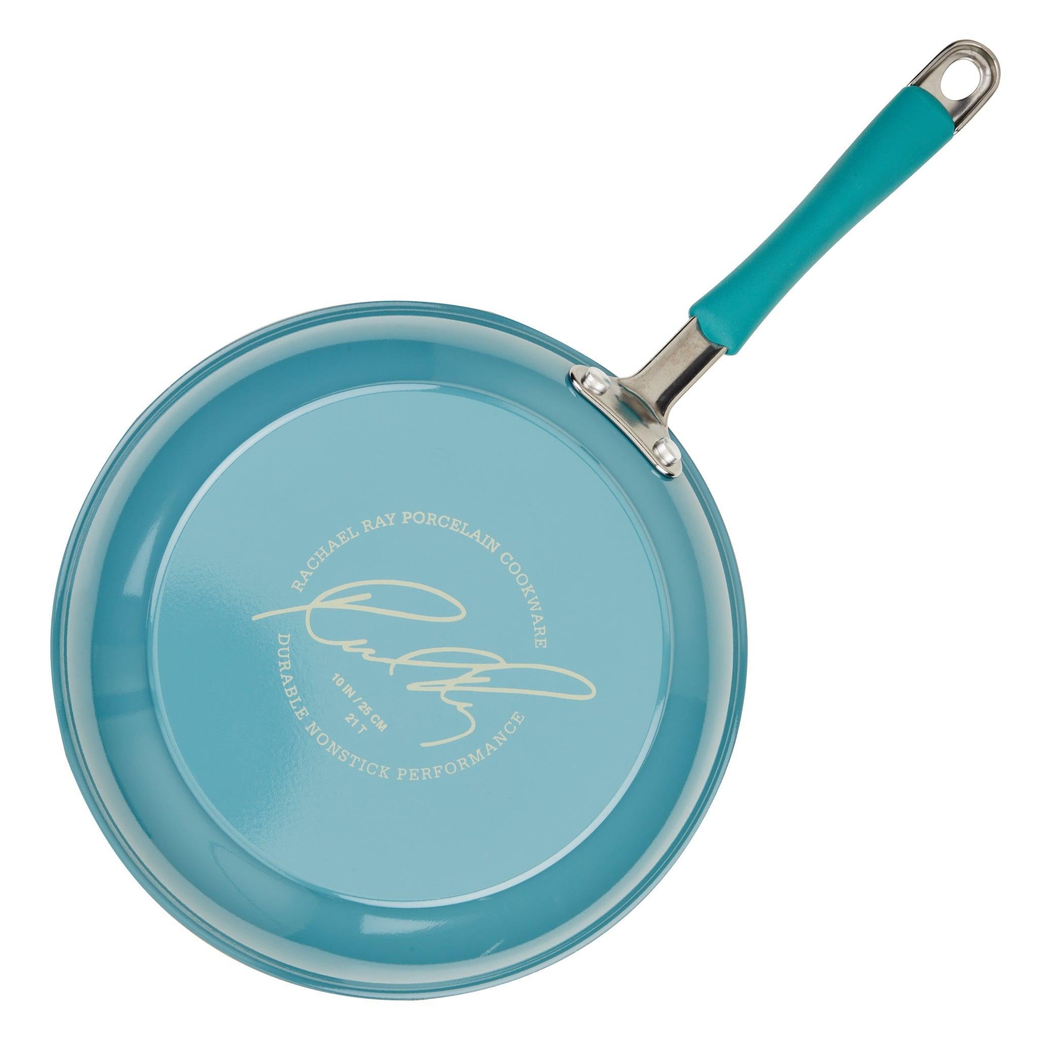 14-Piece Nonstick Cookware and Measuring Cup Set | Agave Blue