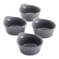 Serveware 4-Piece 3.7-Oz. Ceramic Dippers | Gray