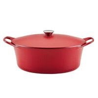 Premium RUST-RESISTANT™ Cast Iron Dutch Oven | Red