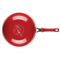 10.5-Inch Cook + Create Nonstick Open Stir Fry with a black handle, viewed from above.