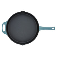 12-Inch RUST-RESISTANT™ Cast Iron Skillet | Agave Blue