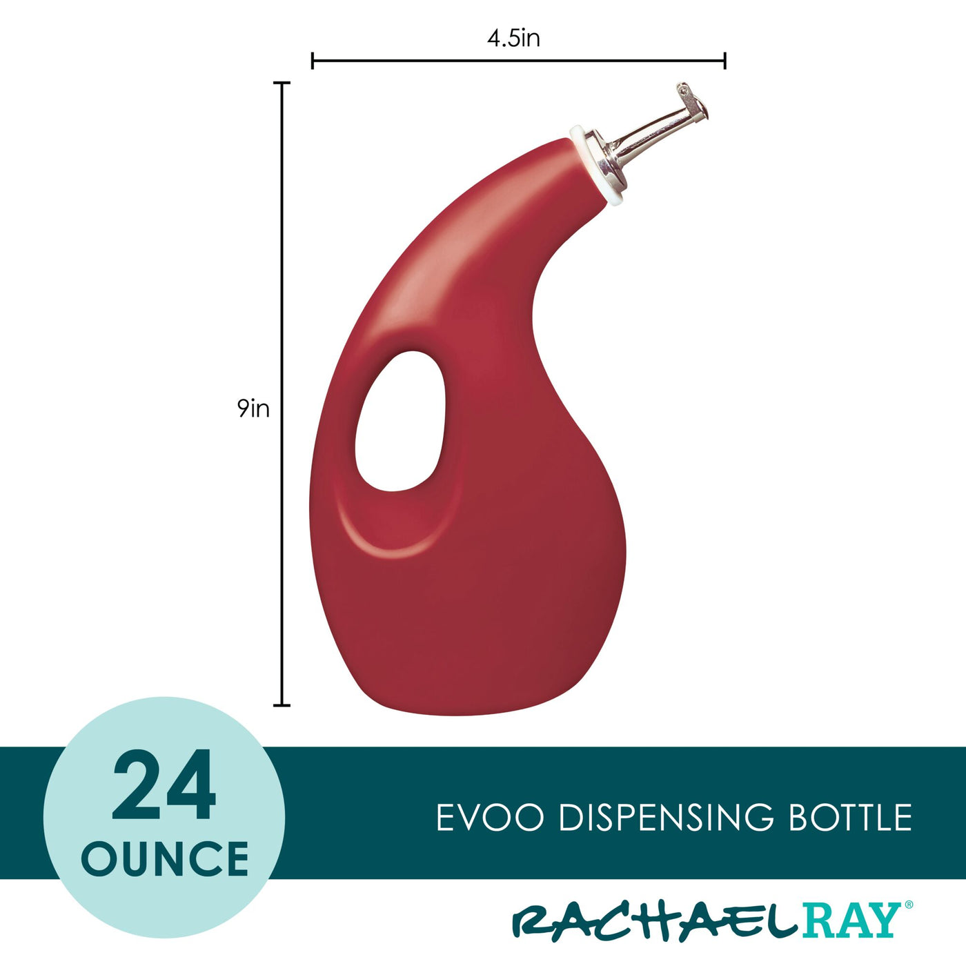24-Ounce EVOO Bottle | Red Gradient