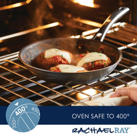 This 2-Piece Cook + Create Hard Anodized Nonstick Frying Pan Set, made from durable hard-anodized aluminum, is perfect for baking your cheesy meat dish in the oven and is safe up to 400 degrees. The nonstick surface makes cleanup a breeze after a delightful culinary experience.