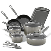 Cookware Classic Brights 14-Piece Cookware Set | Sea Salt Gray