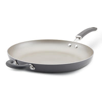 14.5" Nonstick Induction Frying Pan with helper handle, dishwasher safe.
