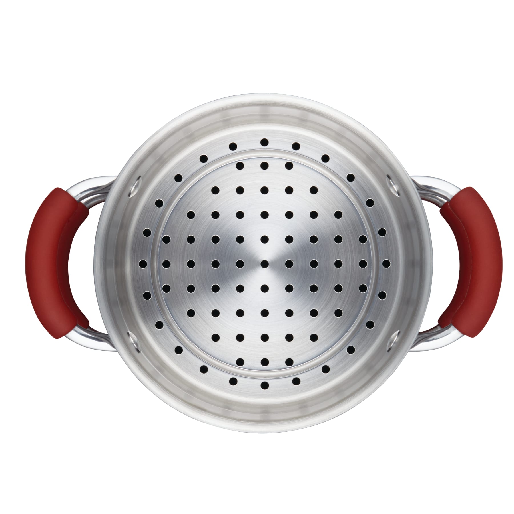 Cookware 3-Quart Covered Steamer Set | Cranberry Red