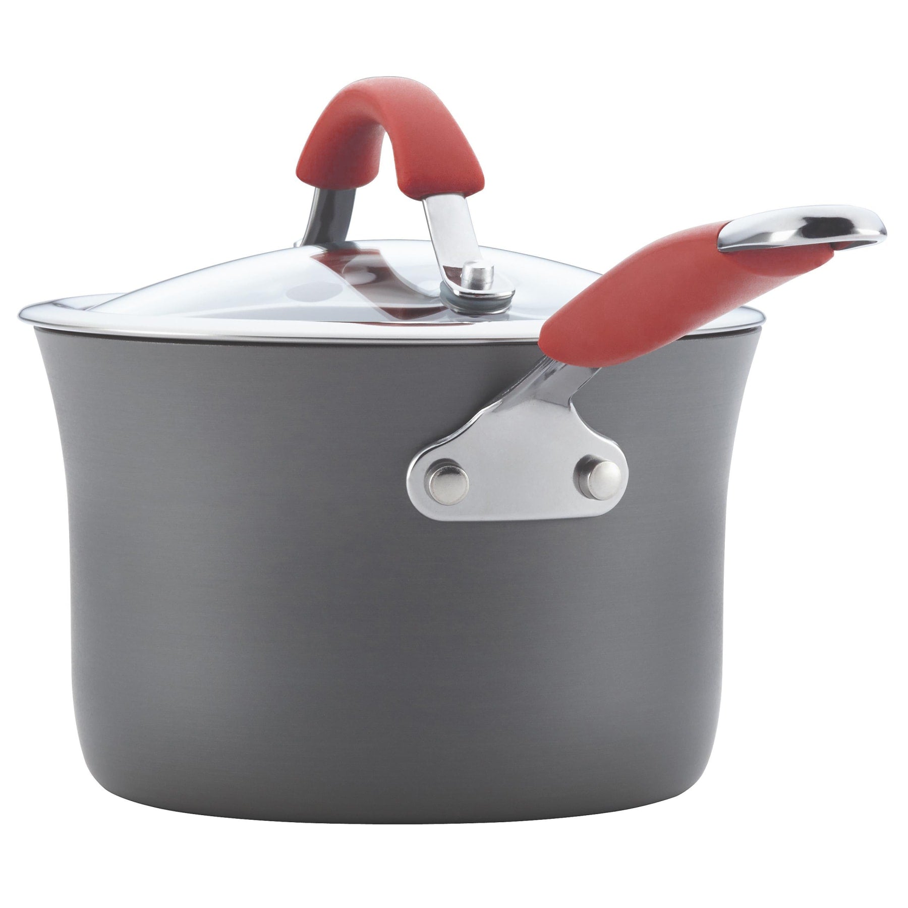 Cookware Hard Anodized 12-Piece Cookware Set | Cranberry Red